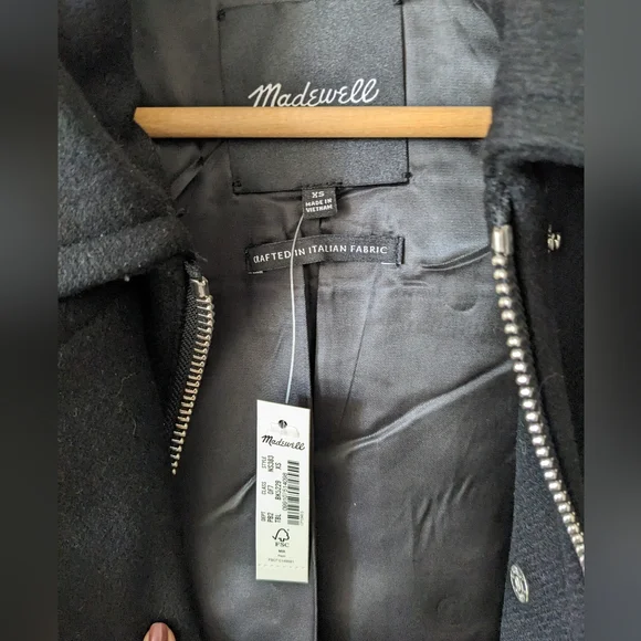 New Madewell Sherpa Collar Zip Jacket - Picture 8 of 8